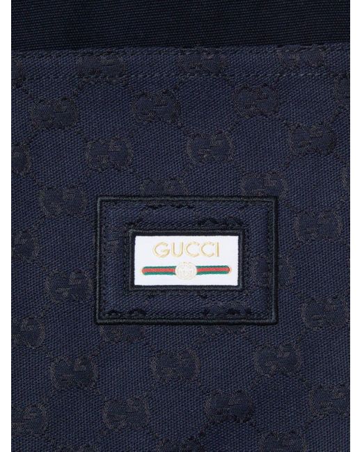 Gucci Blue Cotton Canvas Pants, Ready-To-Wear for men