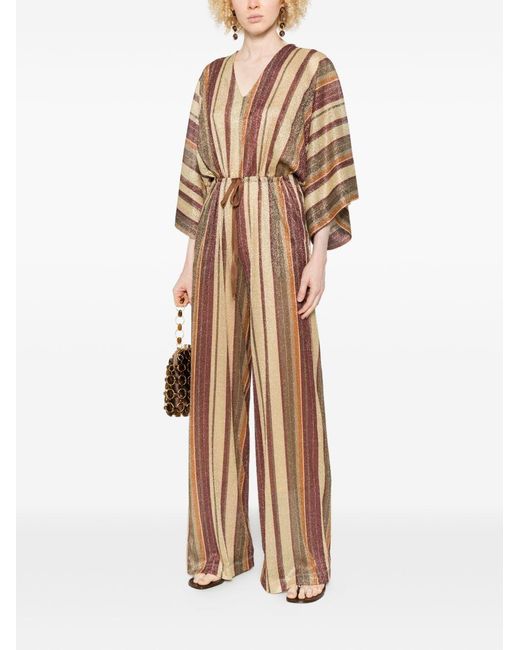 Siyu White Striped Long Jumpsuit