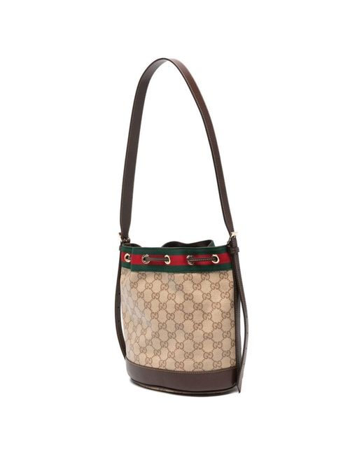 Gucci White Venice Mini Bucket Bag