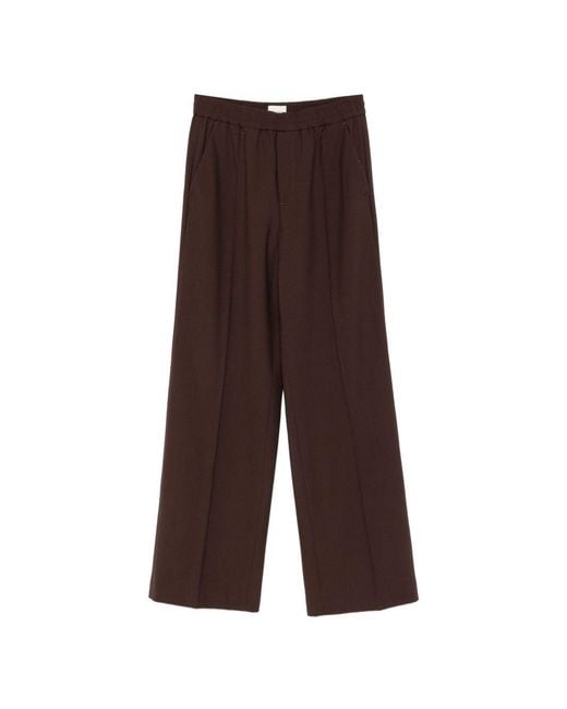 Closed Brown Wimona Wool Blend Trousers