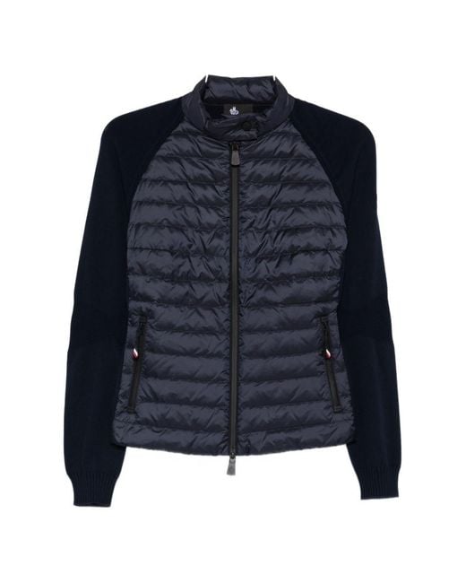 Moncler Blue Padded Cardigan