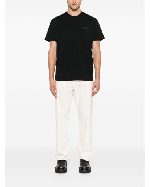 Givenchy Black Cotton T-Shirt With Logo for men