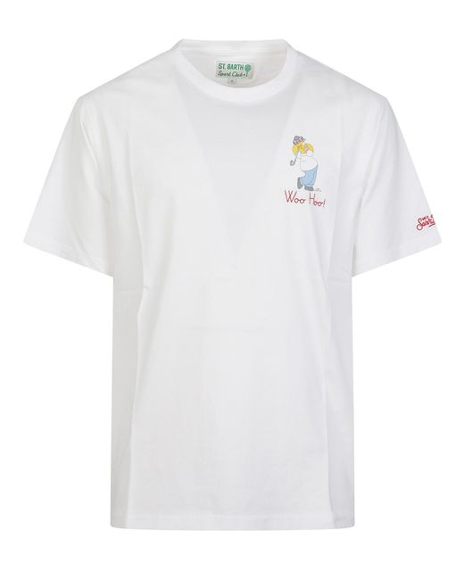 Mc2 Saint Barth White Cotton T-Shirt for men