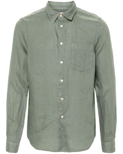 Paul Smith Green Linen Shirt for men
