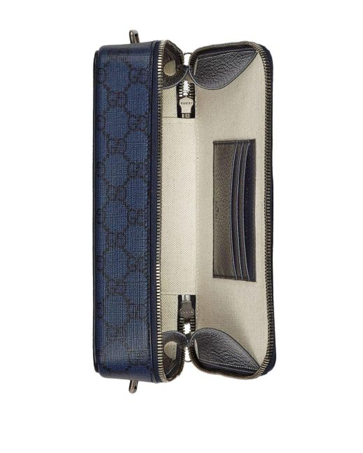 Gucci Blue Mini Ophidia Shoulder Bag for men
