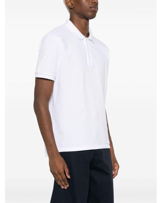 Woolrich White Logo-print Cotton Polo Shirt for men