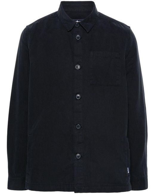 Barbour Blue Cotton Shirt for men
