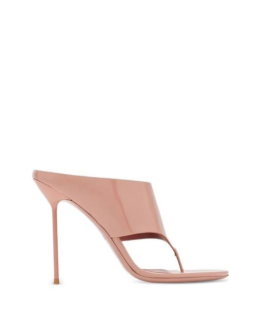 Paris Texas Pink Lidia Heel Thong Sandals