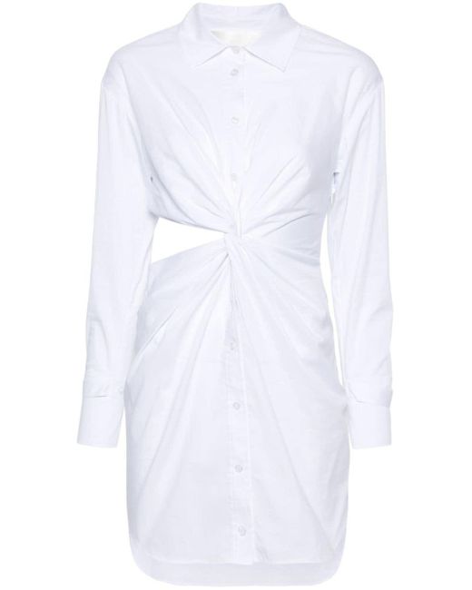 Blugirl Blumarine White Dress With Logo