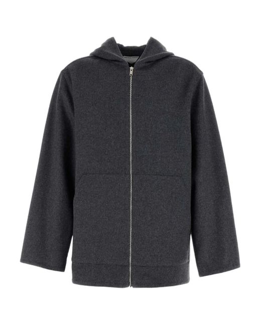 Bottega Veneta Blue Jacket With Hood for men