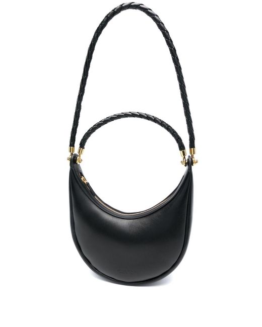 Bottega Veneta Black Hula Hoop Leather Handbag