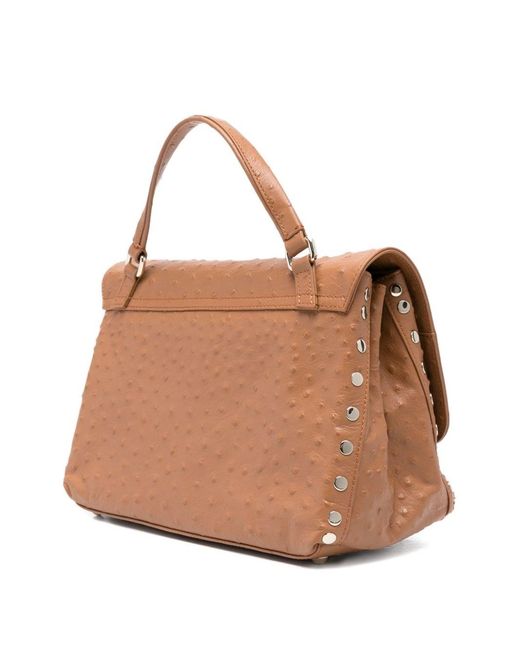 Zanellato Brown Postina Cactus Small Handbag