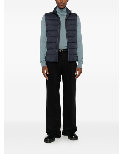 Herno Blue Down Vest for men
