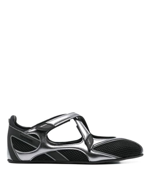 The Attico Black Floor 01 Ballet Flats