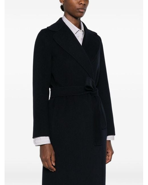 Max Mara Black Wool Long Coat
