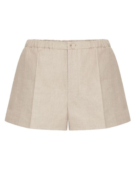 Valentino Natural Linen Shorts