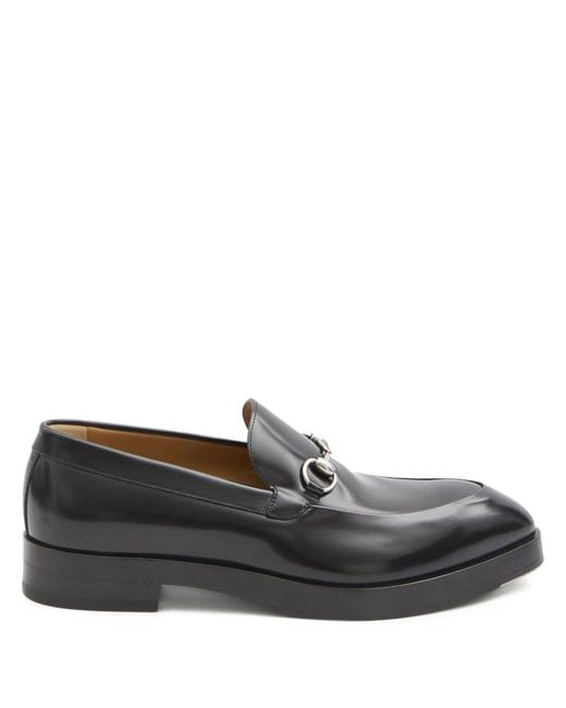 Gucci Black Moccasin With Clamp for men