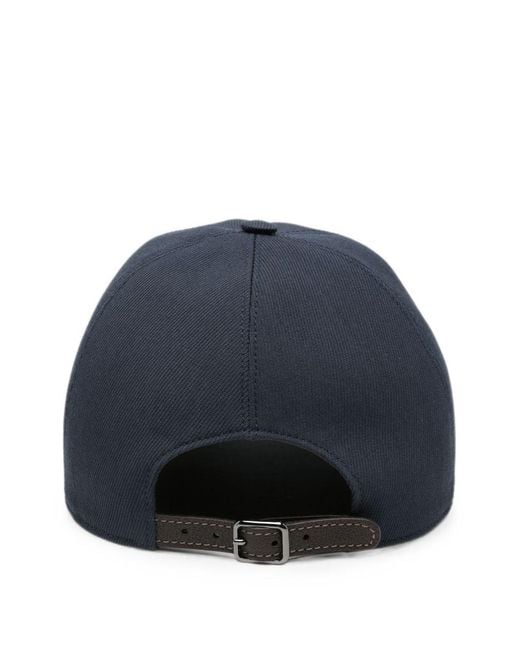 Brunello Cucinelli Blue Baseball Cap