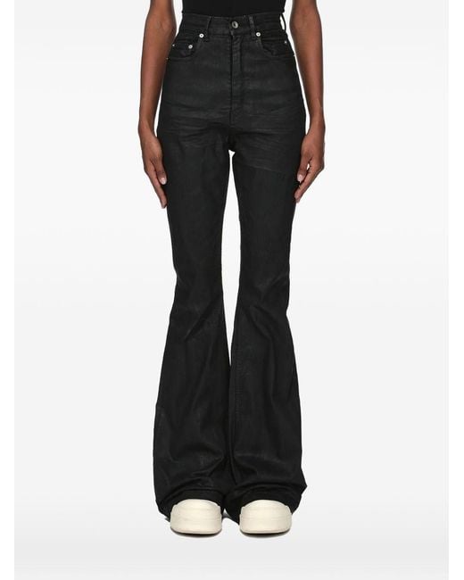 Rick Owens Black Bootcut Denim Jeans