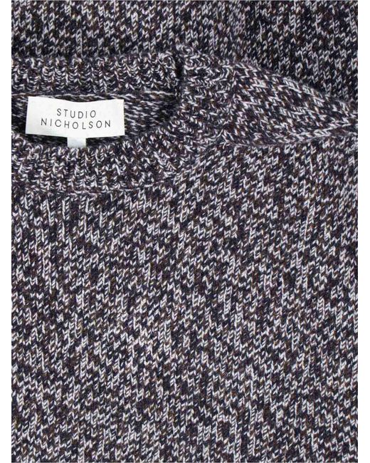 Studio Nicholson Black Wool Sweater for men