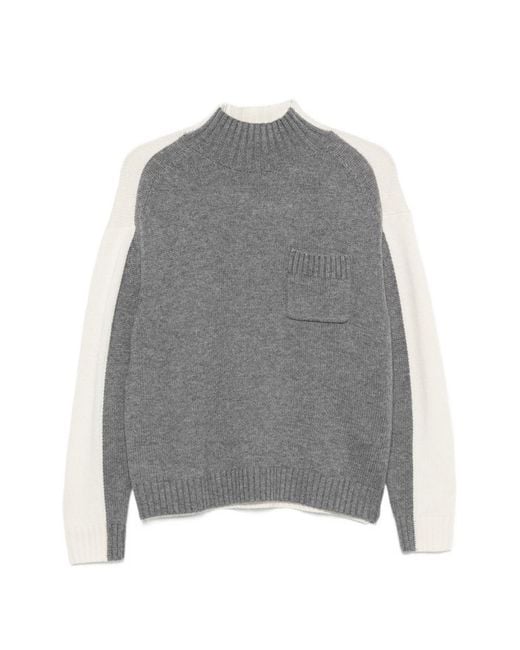 Semicouture Gray Winnie Cashmere Sweater