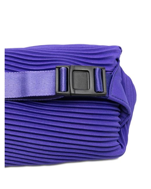 Pleats Please Issey Miyake Purple Pleated Waistbag