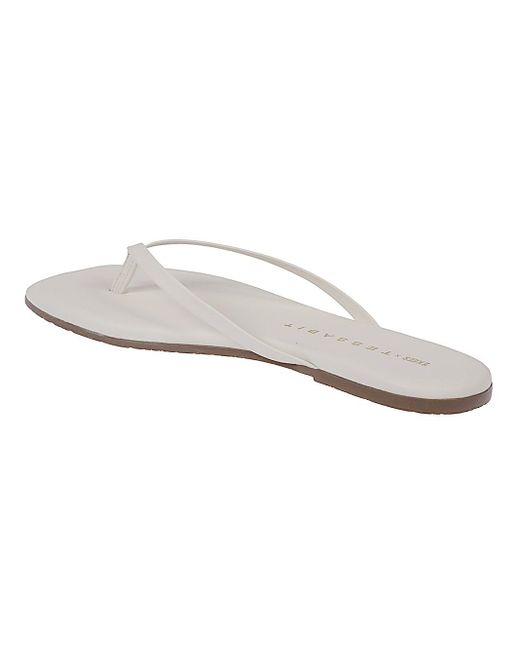 TKEES White Thong Sandals