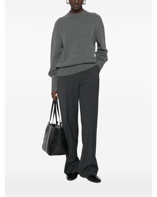 Extreme Cashmere Gray Cashmere Crewneck Sweater