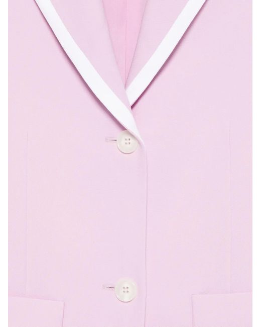 Iceberg Pink Single-Breasted Blazer