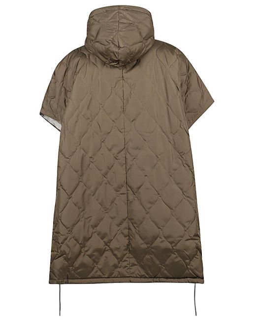 Taion Brown Reversible Poncho for men