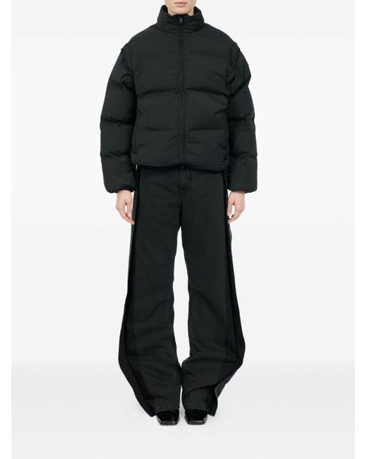 MM6 by Maison Margiela Blue Short Down Jacket