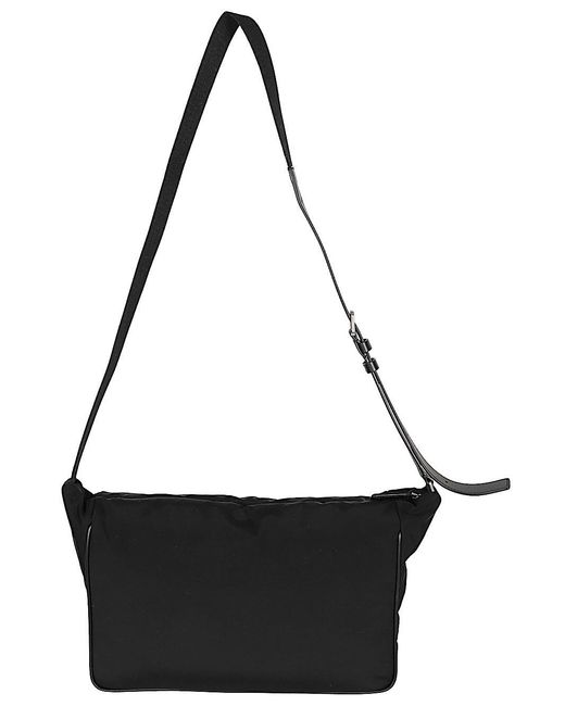 The Row Black Lloyd Nylon Crossbody Bag for men