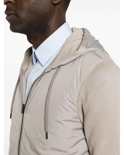 Herno Gray Nylon And Cotton Blouson Jacket for men
