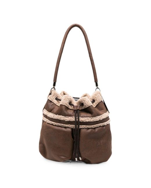 La Milanesa Brown Lucille Bucket Bag
