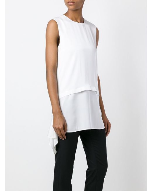 Dkny Layered Tank Top in White - Save 53% | Lyst