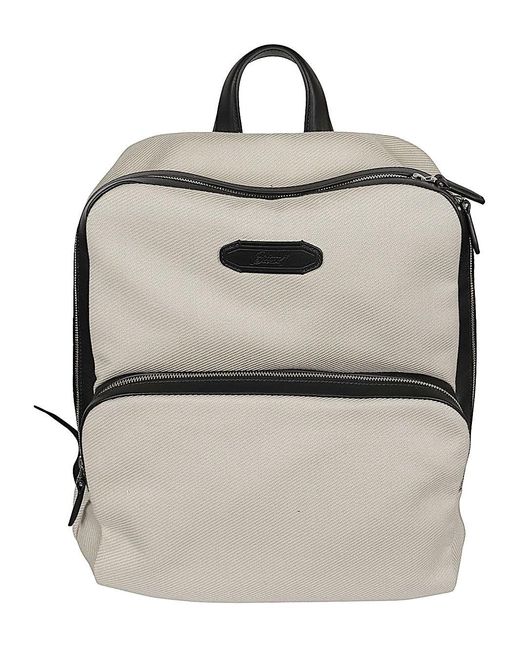 Brioni Natural Via Veneto Canvas Backpack for men