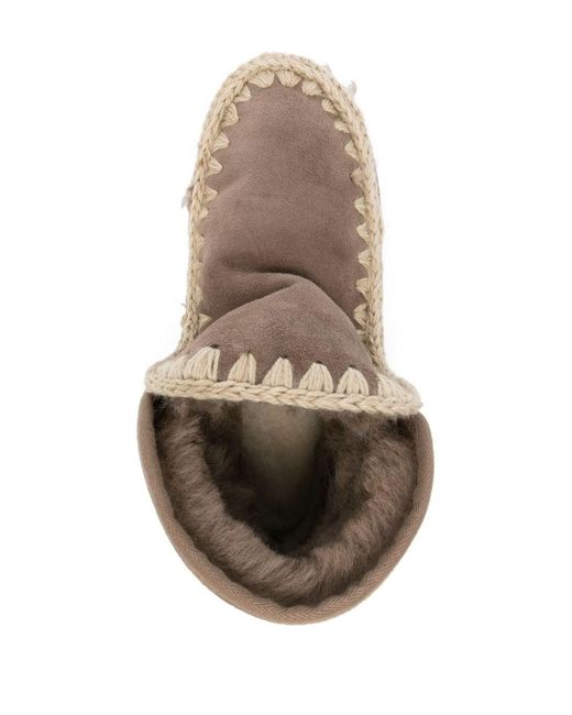 Mou Brown Mini Eskimo Platform Boots