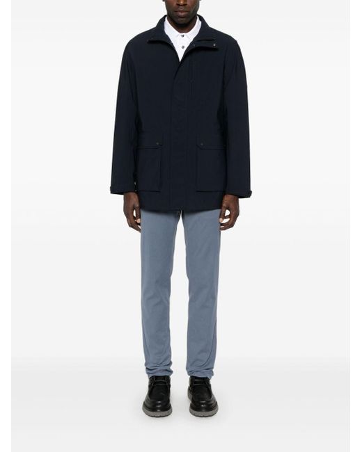 Emporio Armani Blue Nylon Blouson Jacket for men