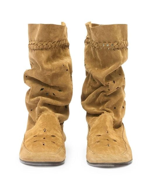 Isabel Marant Brown Welky Leather Boots