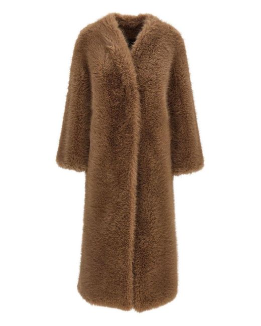 BB COUTURE Brown Biscuit Ecofur Coat
