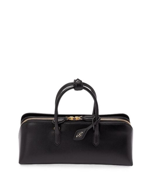 Alaïa Black Delta Medium Leather Handbag