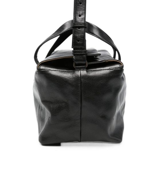 Lihann George Black Lili Leather Tote Bag