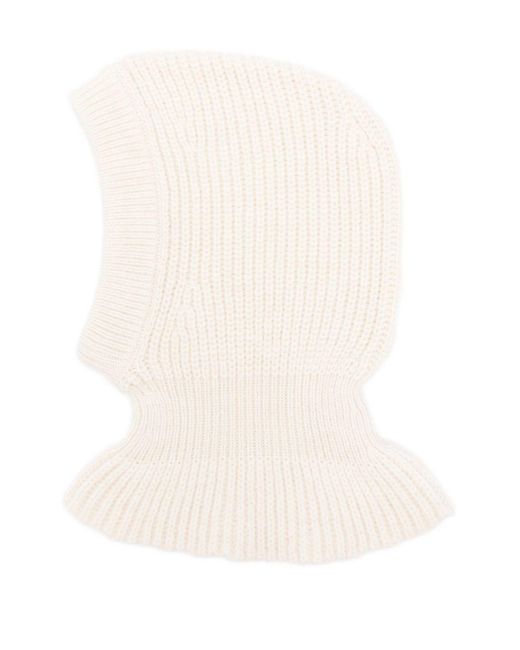Lemaire White Wool Blend Balaclava for men