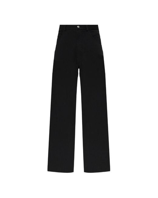 MM6 by Maison Margiela Black Cotton Trousers for men