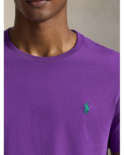 Polo Ralph Lauren Purple Cotton T-Shirt for men