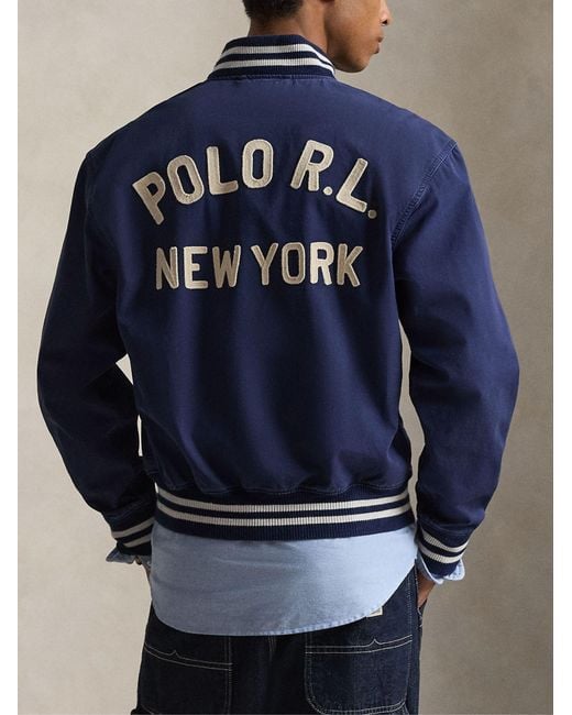 Ralph Lauren Blue Track Jacket for men