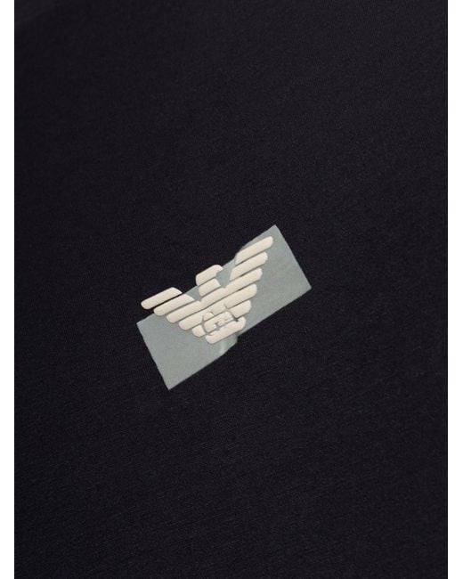 Emporio Armani Black Logo T-Shirt for men