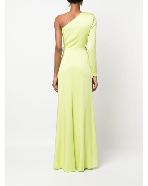 Roland Mouret One shoulder Long Dress in Yellow Lyst UK