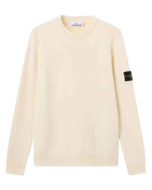 Stone Island Natural Wool Sweater for men