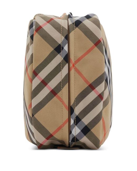 Pochette Check di Burberry in Gray da Uomo